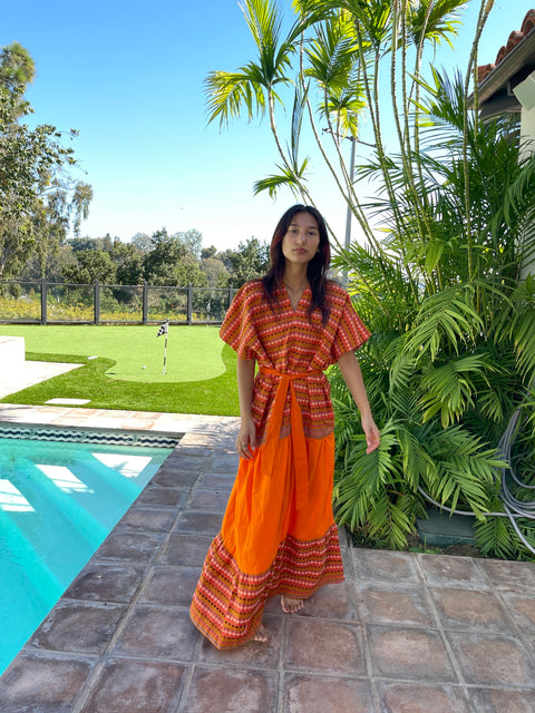 Kenna Caftan Dress - Myanmar