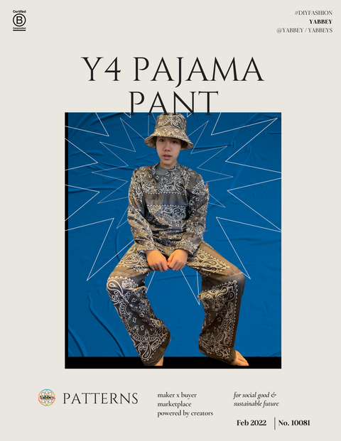 Y4パジャマパン(ユニセックス)