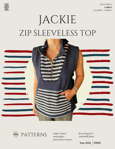 Jackie Zipup Top Pattern