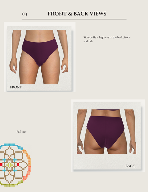 Bleu Highwaisted Bottom Patterns