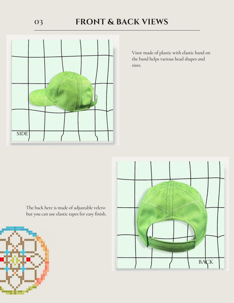 Y9 Baseball Cap Patterns