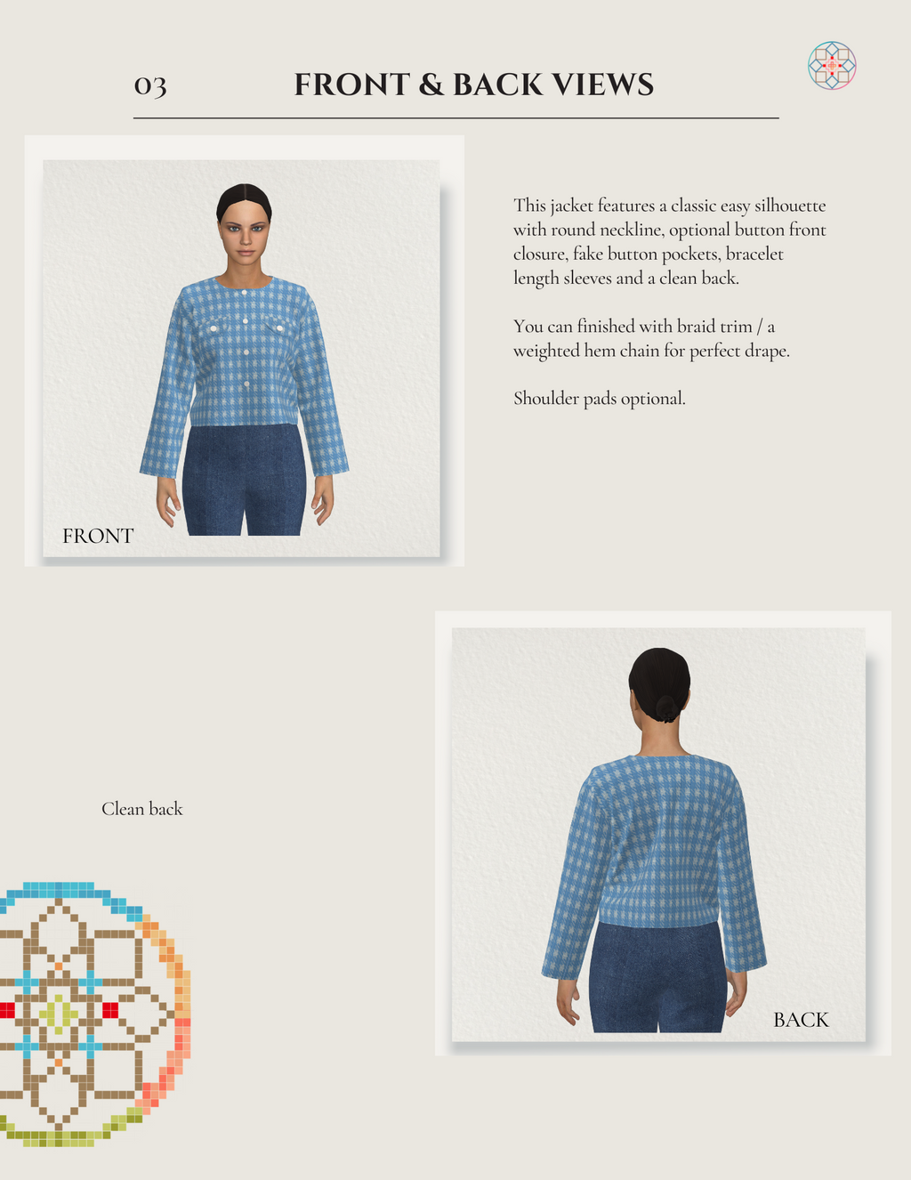 Shoulder Pad Shirt / Dress - Sewing Pattern and Tutorial - english