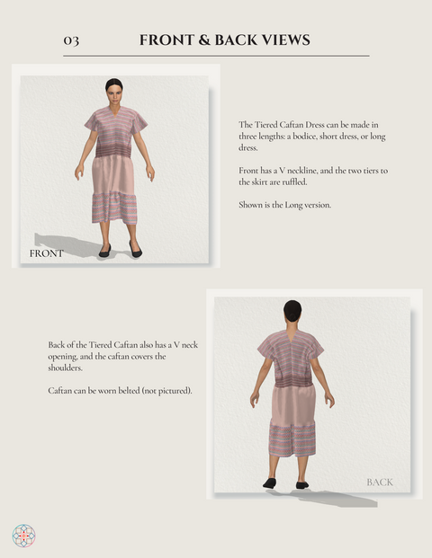 V 2.0 Kenna Tiered Caftan Patterns