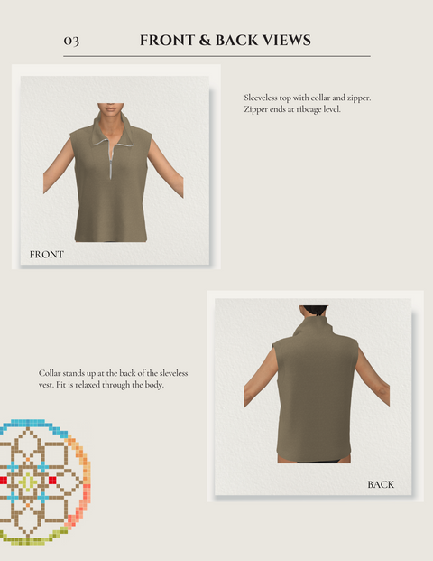 Jackie Zipup Top Pattern