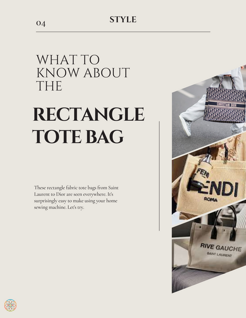 Rectangle Tote Bag Pattern