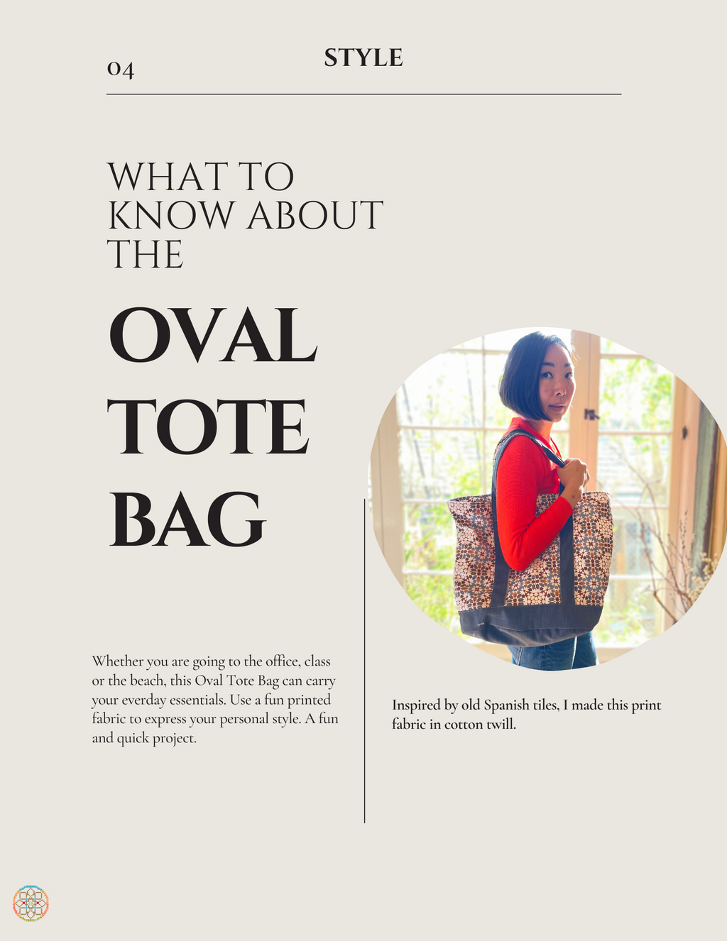 Oval Tote Bag Pattern – Yabbey