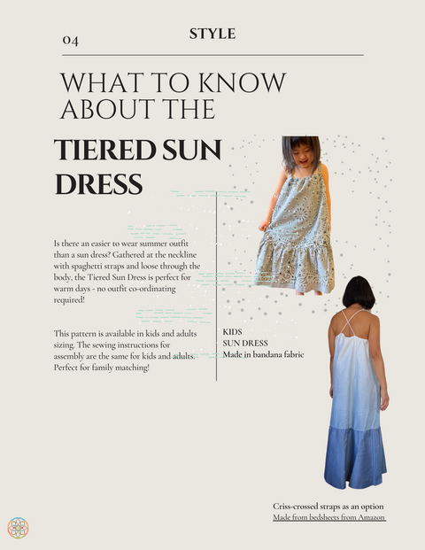 Tessie Tiered Sundress Pattern (Adults)