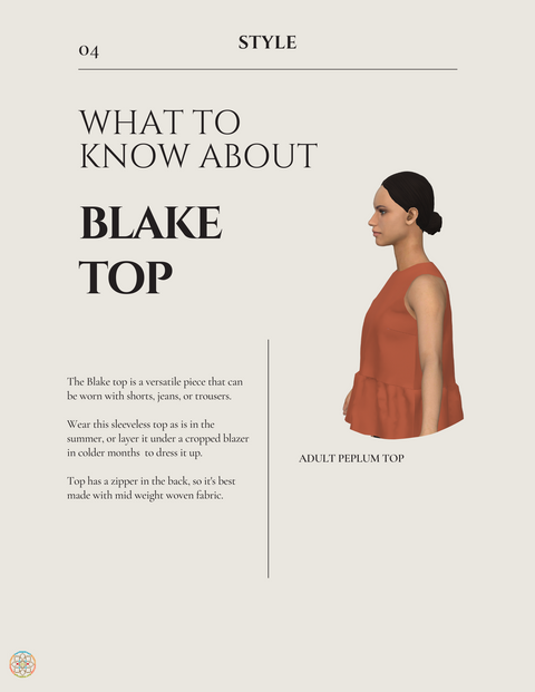 Blake Top (Adult) Patterns