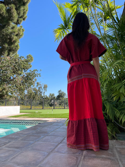 Kenna Caftan Dress - Myanmar