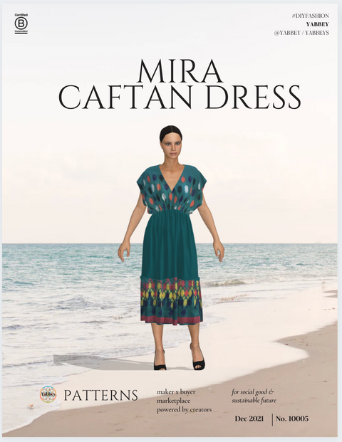 Mira Caftan Dress Patterns