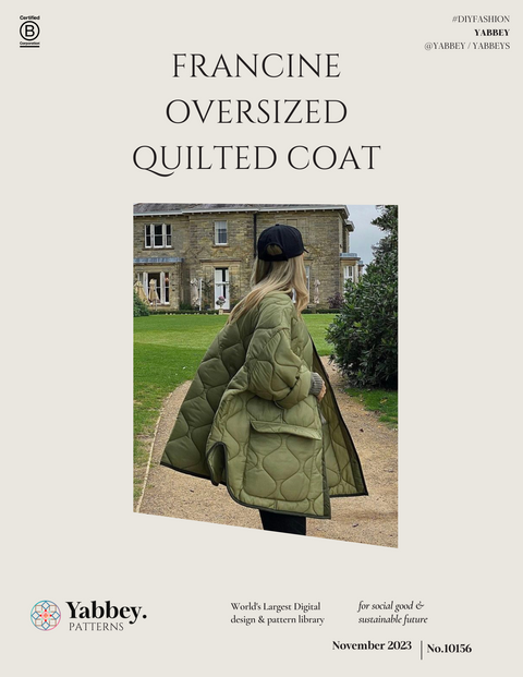 10157 Francine Oversized Coat Pattern