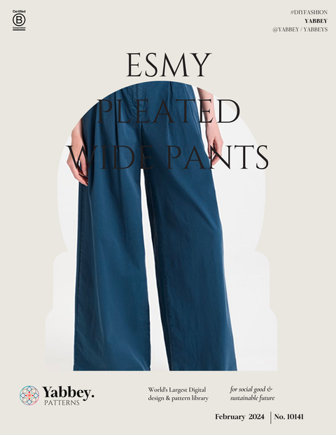 10141 Esmy Womens Pleated Wide Pant