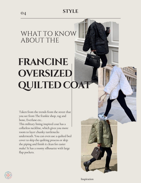 10157 Francine Oversized Coat Pattern
