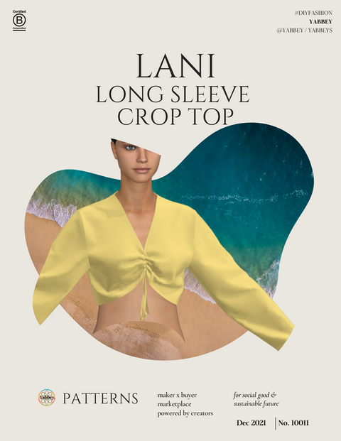 Lani Long Sleeve Crop Top Patterns