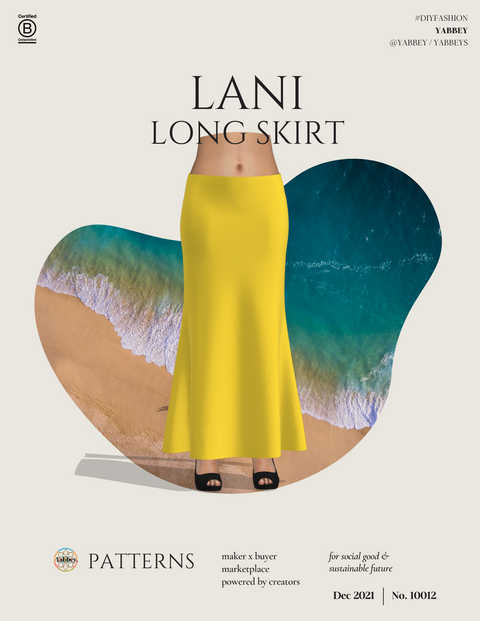 Lani Long Skirt Pattern – Yabbey