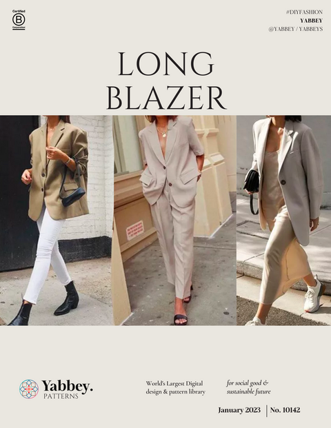 Long Blazer Patterns – Yabbey