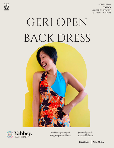 Geri Open Back Dress Patterns