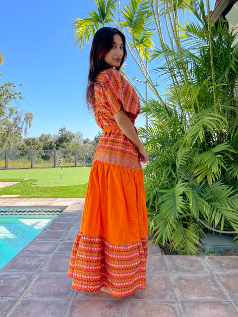 Kenna Caftan Dress - Myanmar