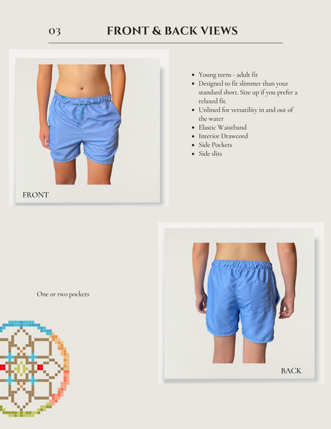 Luca Surf Shorts Pattern