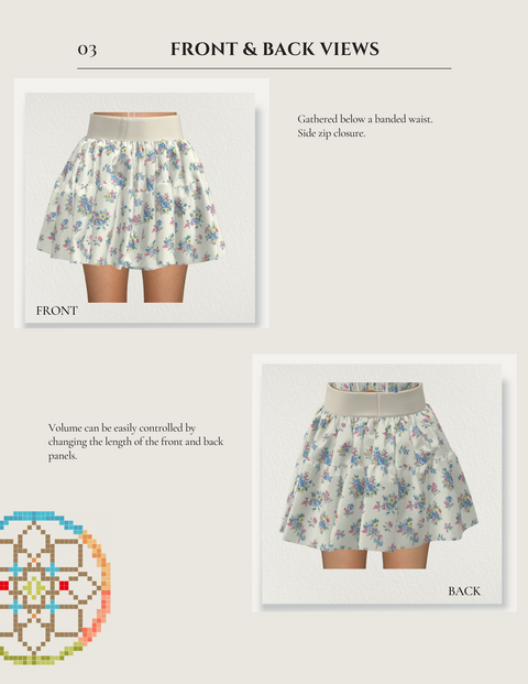 Felice Mini Skirt Patterns