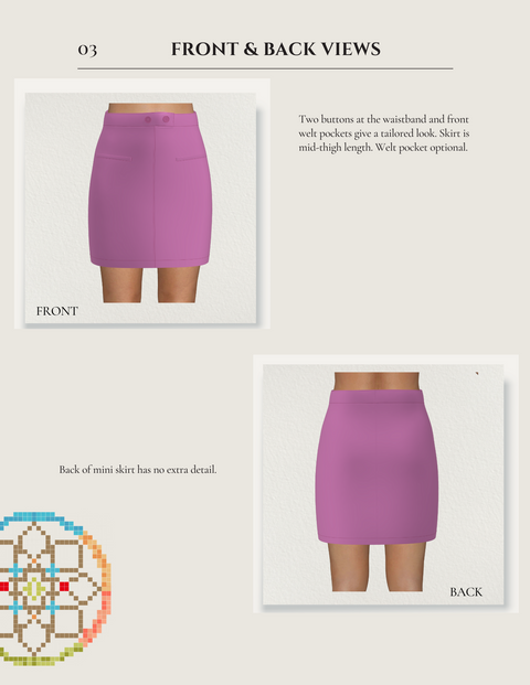 Cecile Skirt Patterns