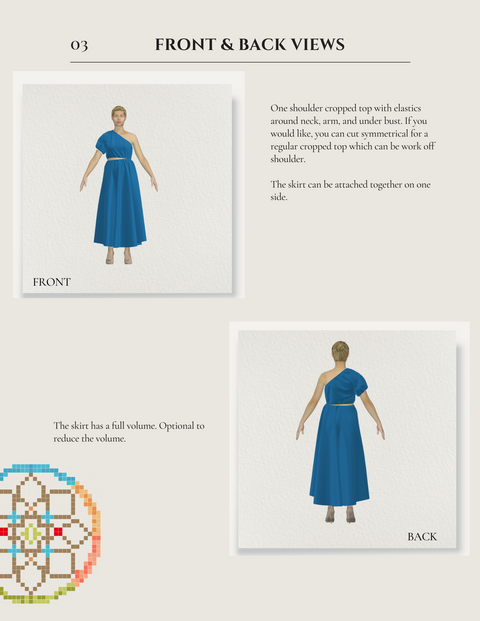 アシュレイのドレスパターン