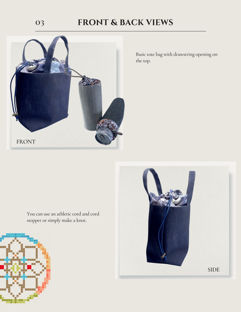 Tutorial: More Kinchaku Japanese Drawstring Bags