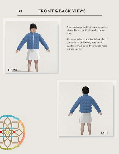 Kids Jackson Puffer Jacket Patterns