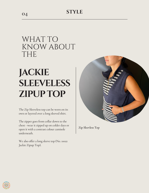 Jackie Zipup Top Pattern