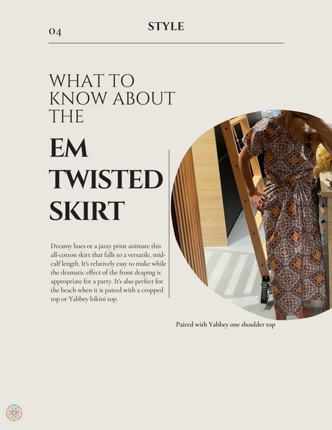 EM Twisted Skirt Patterns