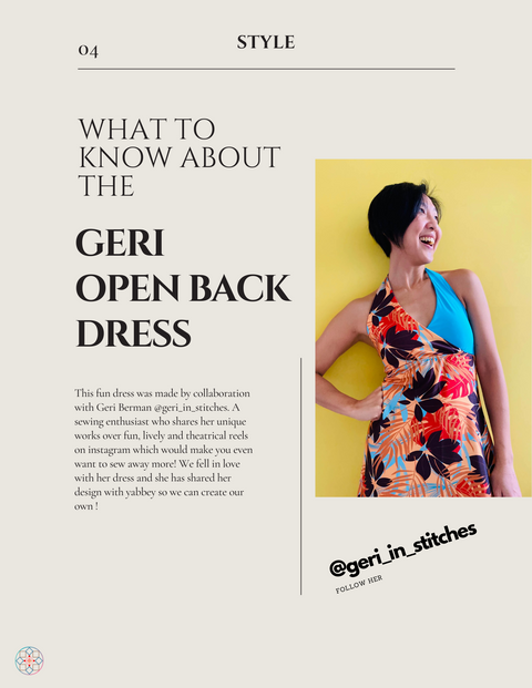Geri Open Back Dress Patterns