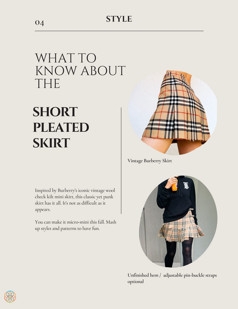 Short Pleated Skirt Patterns