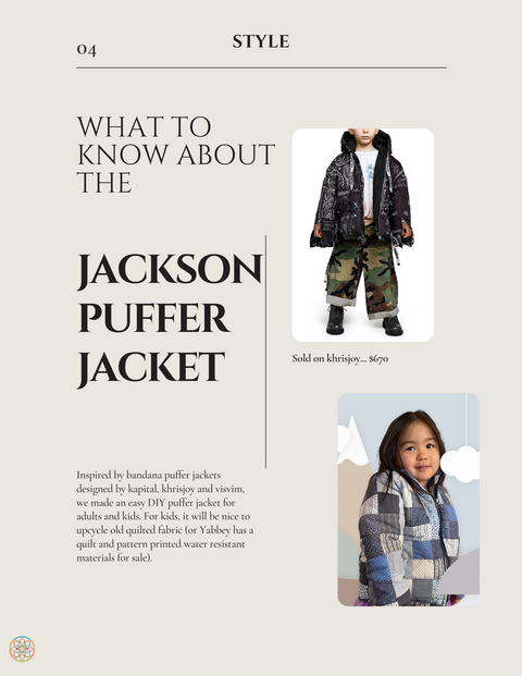 Kids Jackson Puffer Jacket Patterns