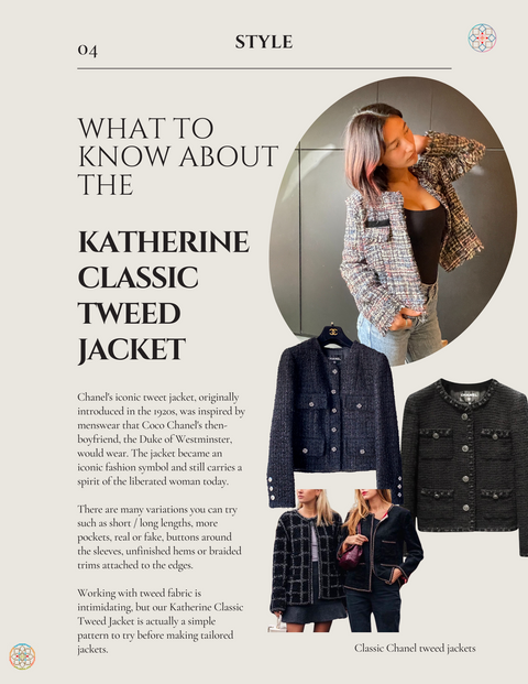 Katherine Classic Tweed Jacket Patterns – Yabbey