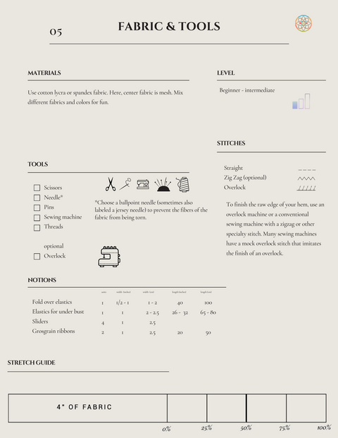 Gusset Bra Patterns