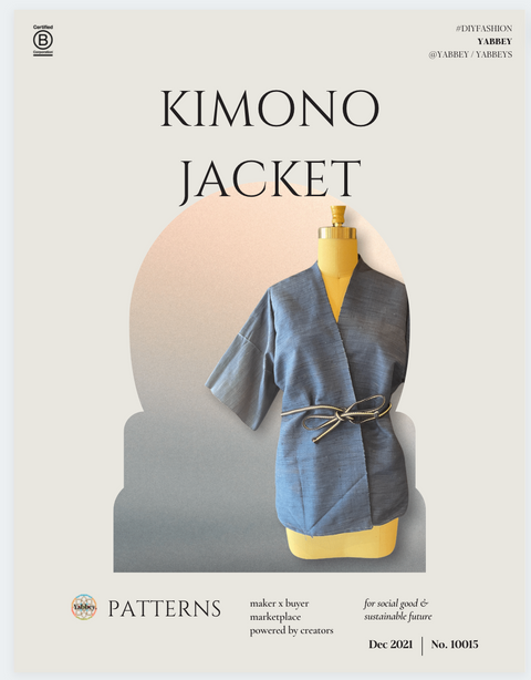 Fiona Kimono Jacket Pattern – Yabbey